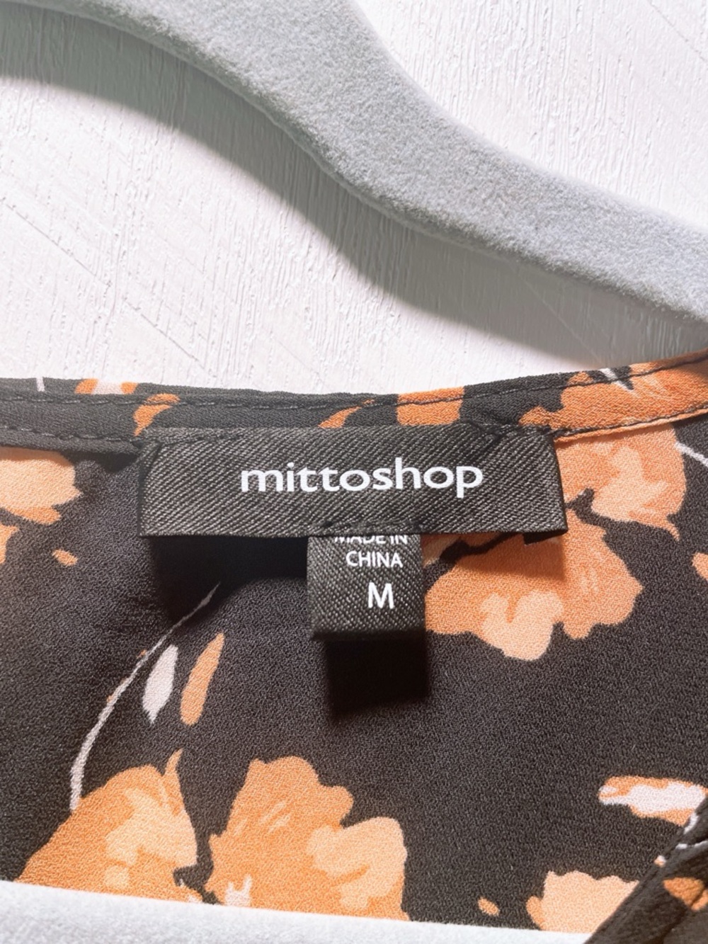 Mittoshop Orange and Black Floral Mini Dress Size M - Picture 9 of 10